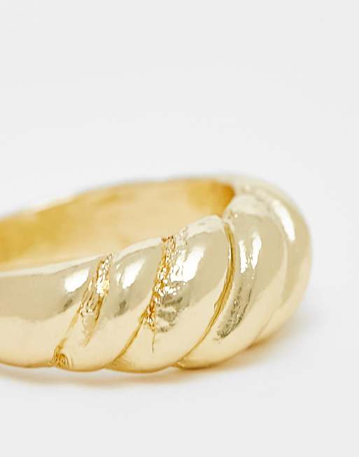 Solid gold store chunky ring