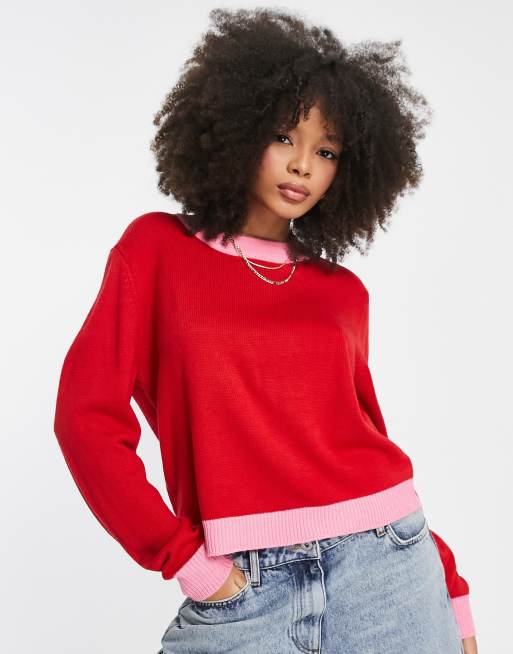 Asos color hot sale block sweater