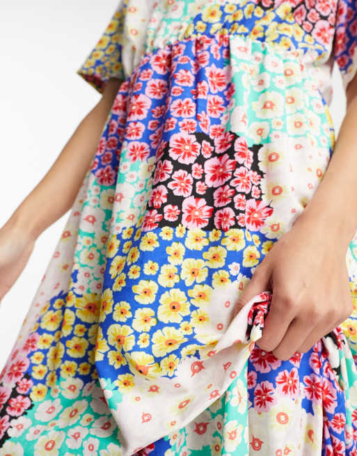 Patchwork 2025 floral dress