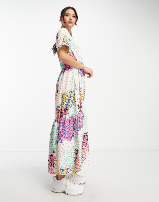 Pieces floral 2025 maxi dress