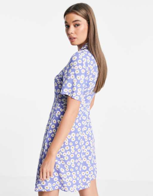 Warehouse floral mini shirt cheap dress