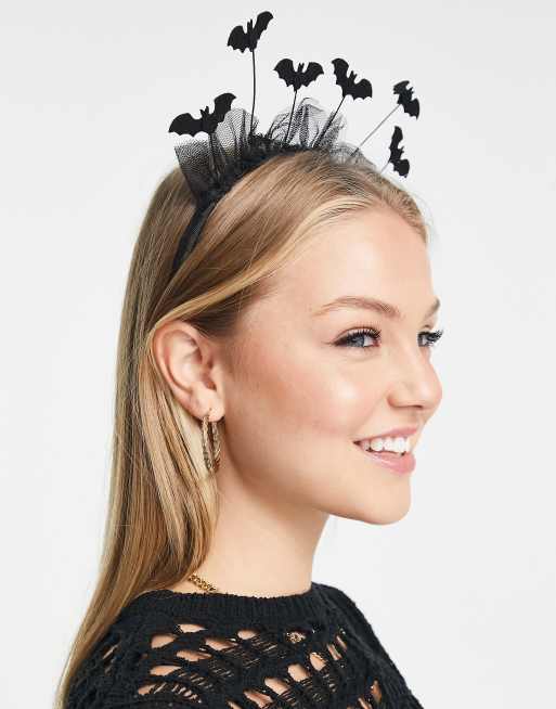 Pieces - Exclusives - Halloween - Haarband met vleermuisjes in zwart, 2 van 4