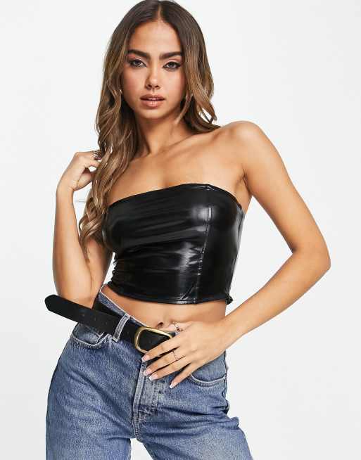 Fashion Fix Padded Tube Top in Black