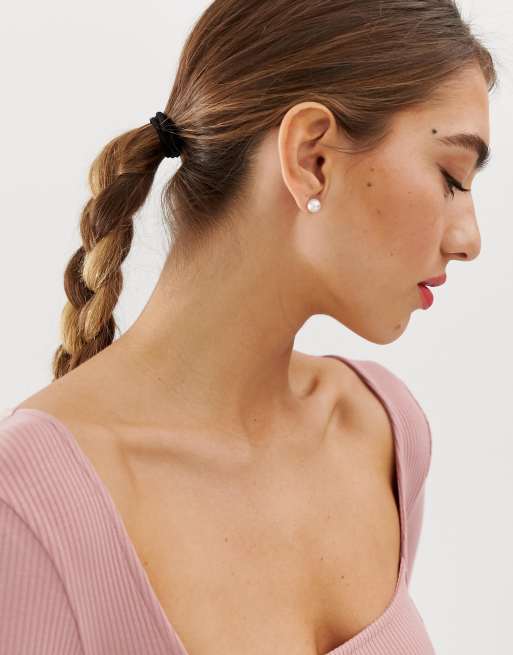 Pieces faux pearl stud earring, 3 of 4