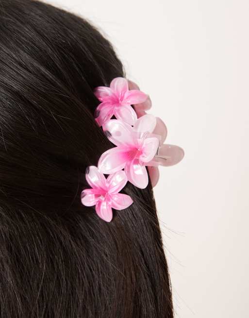 Set Orecchini E Fermagli A Ventaglio Con Fiore Di Rosa - Accessori Per Ballo Flamenco E Serate