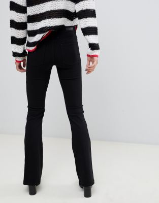 flared broek high waist