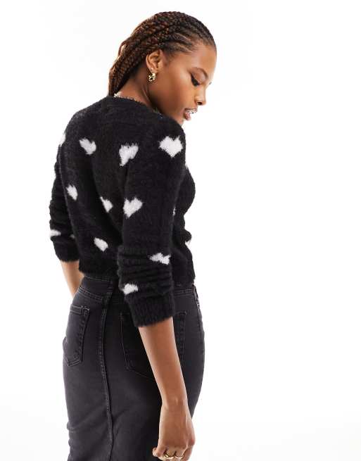 Heart sale print jumper