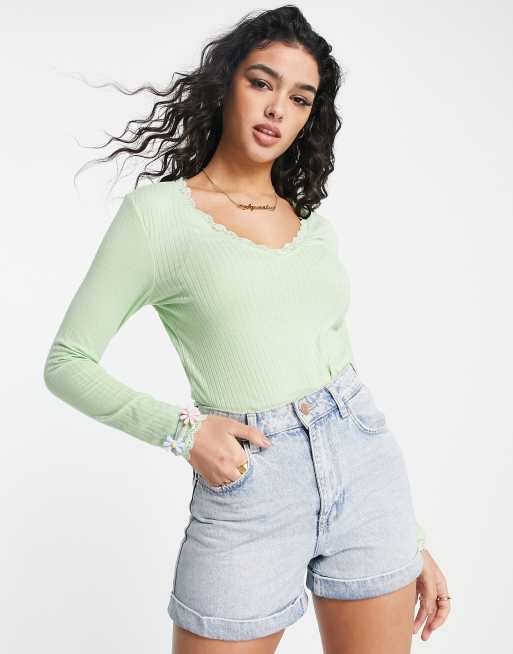 Mint hot sale lace top