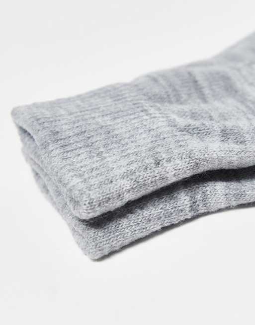 Pieces - Gants en maille pour écran tactile - Gris clair, 3 de 4