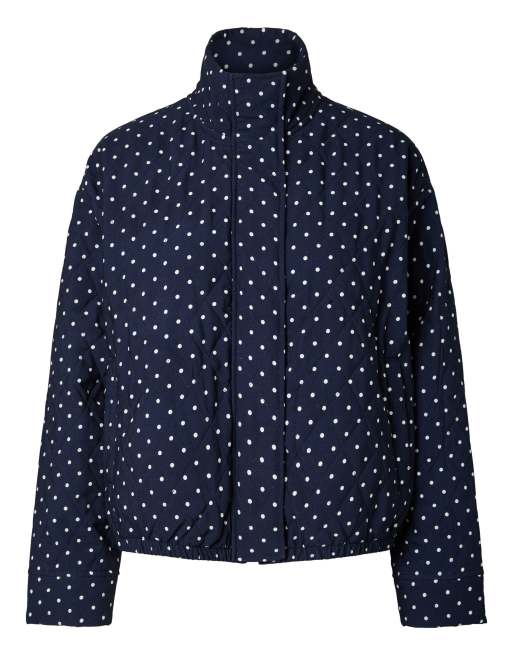 Pieces giacca bomber blu marino, 6 di 7