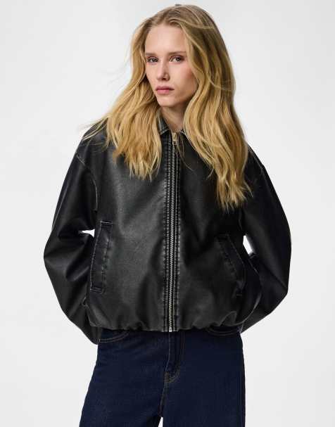 Pieces - Giacca bomber nera - view 1