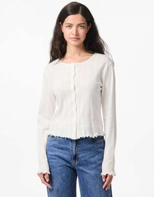 Pieces - Gilet - Blanc