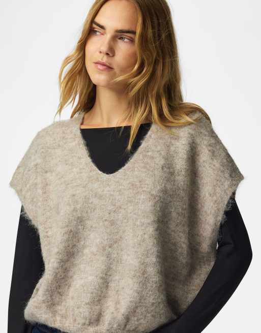 Pieces gilet en maille greige, 5 de 6