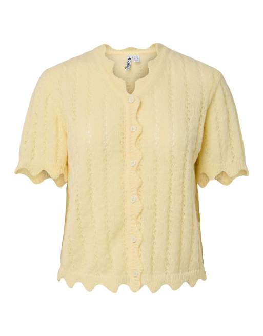 Pieces - Gilet en maille - Jaune, 7 de 7
