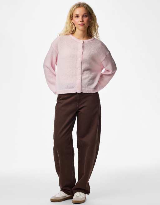 Pieces - Gilet en maille - Rose, 3 de 7