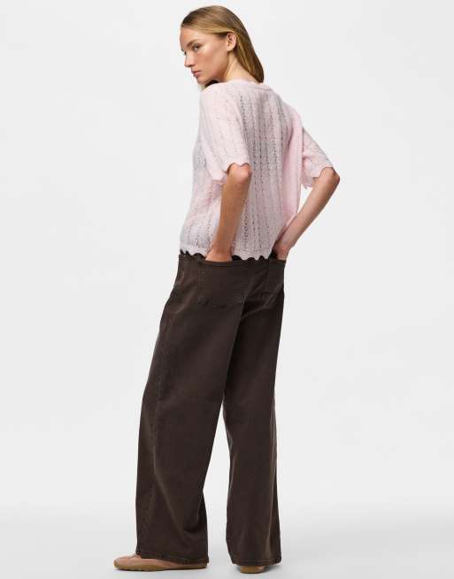 Pieces - Gilet en maille - Rose, 2 de 7