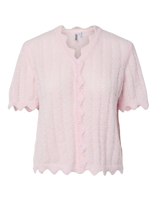 Pieces - Gilet en maille - Rose, 6 de 7