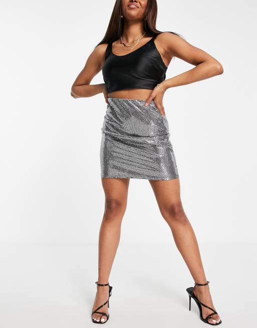 Silver hotsell elastic skirt