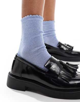 Pieces Glitter Sock In Blue