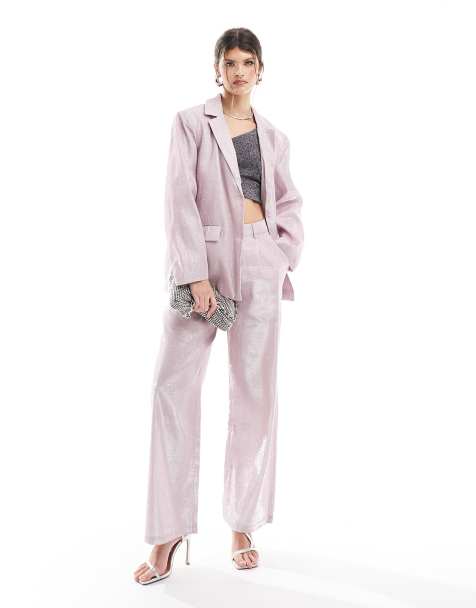 Pink Wide Leg Trousers for Women | ASOS