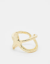 En Route pearl rose necklace in 18k gold plated 