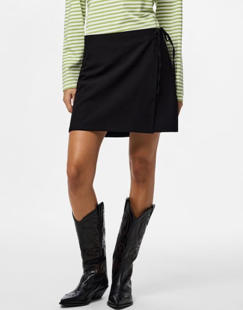 Pieces - Gonna avvolgente nera - view 1