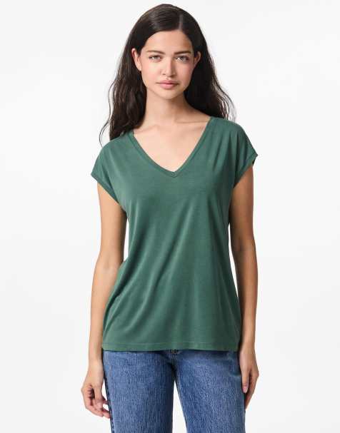 Pieces - Grøn T-shirt - view 1