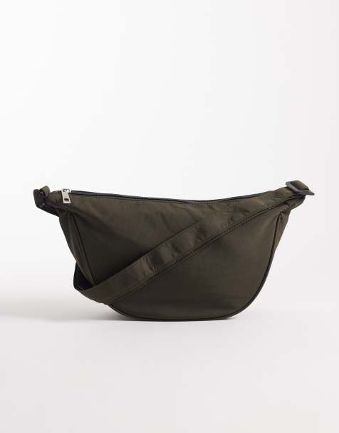 Pieces – Gürteltasche in dunklem Khakigrün - view 1