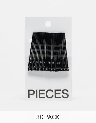 Pieces Hair Pin Card In Black