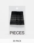 [Pieces] Pieces hair pin card in black One Size BLACK