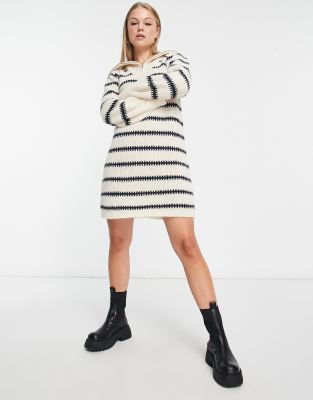 striped jumper dress