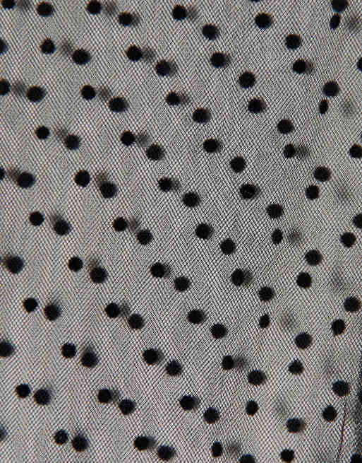 Pieces Halloween mesh polka dot long gloves in black, 4 of 4