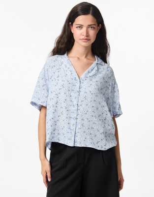 Pieces - Hemd in Hellblau