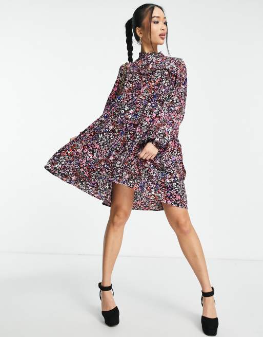 Whistles floral shop meadow flippy dress