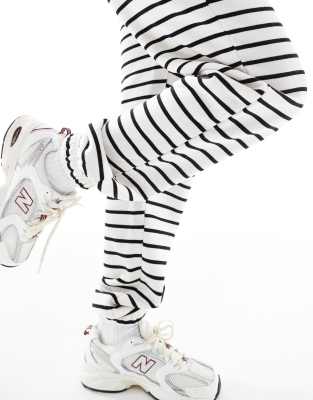 Shop Pieces High Rise Sweatpants In White