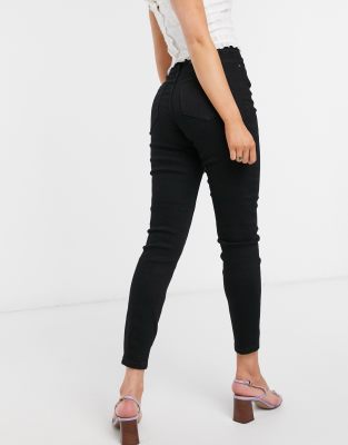 pieces high waist skinny fit jeans