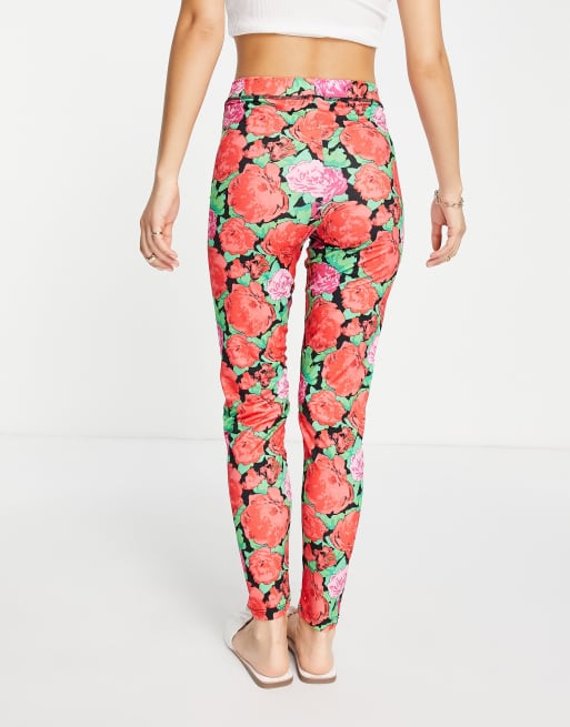 High waisted hotsell floral leggings