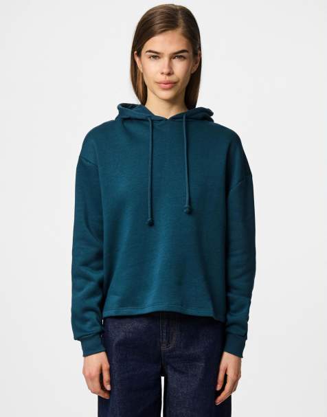 Pieces - Hoodie in reflecting pond - view 1
