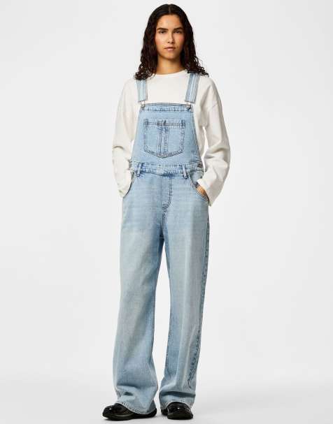 Pieces – Hose aus Denim in Hellblau - view 1