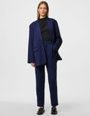 Pieces - Hose in maritimem Blau