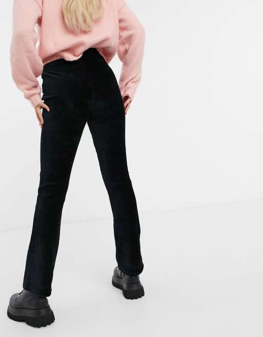 Pieces Hose Mit Hohem Bund In Schwarz Asos