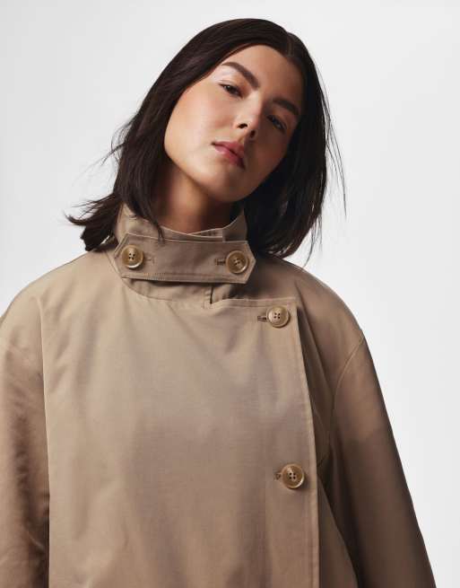 Pieces – Jacke in Grau-Beige, 6 von 7