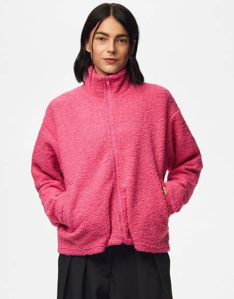 Pieces jakke i skrigpink - view 1