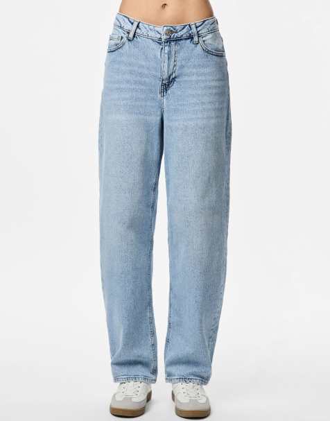 Pieces – Jasnoniebieskie jeansy barrel - view 1