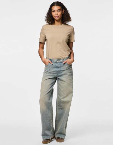 Pieces - Jean ample - Bleu moyen - view 1