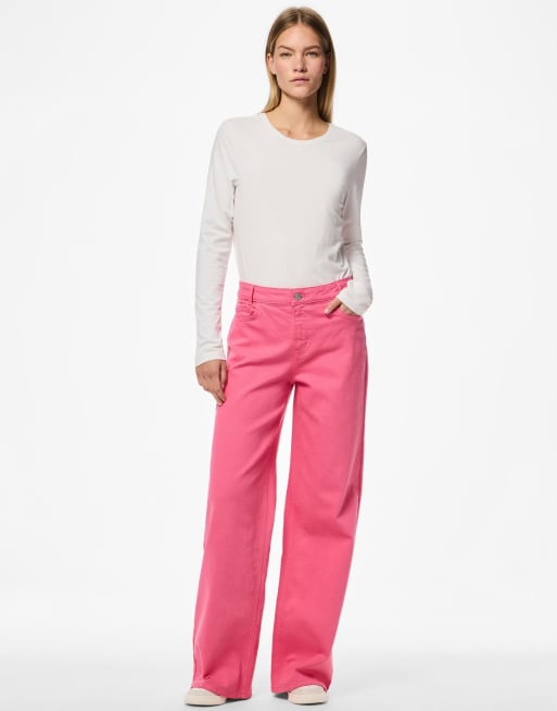 Pieces - Jean ample - Rose, 3 de 5