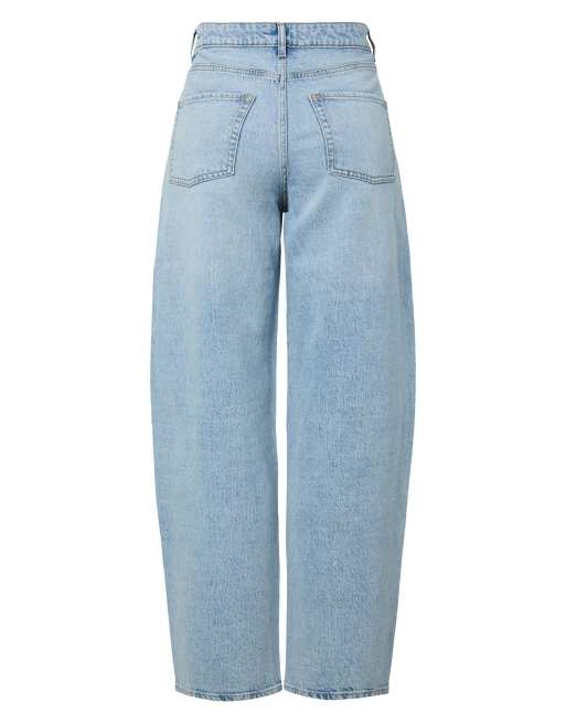 Pieces - Jeans met ballon pasvorm in lichtblauw denim, 6 van 6