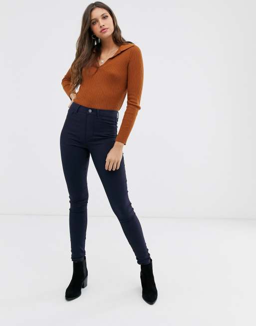 Pieces - Jegging taille haute