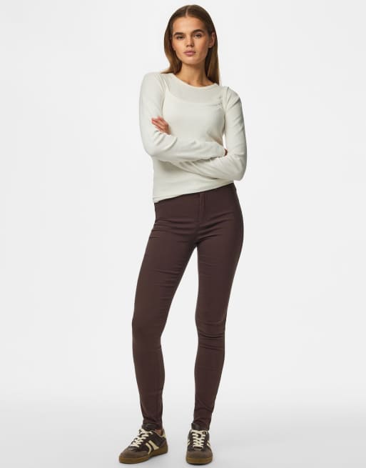 PIECES – Jeggings in Hot Fudge, 3 von 6