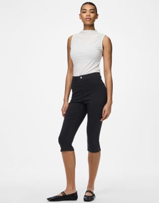 Pieces - Jeggings in Schwarz